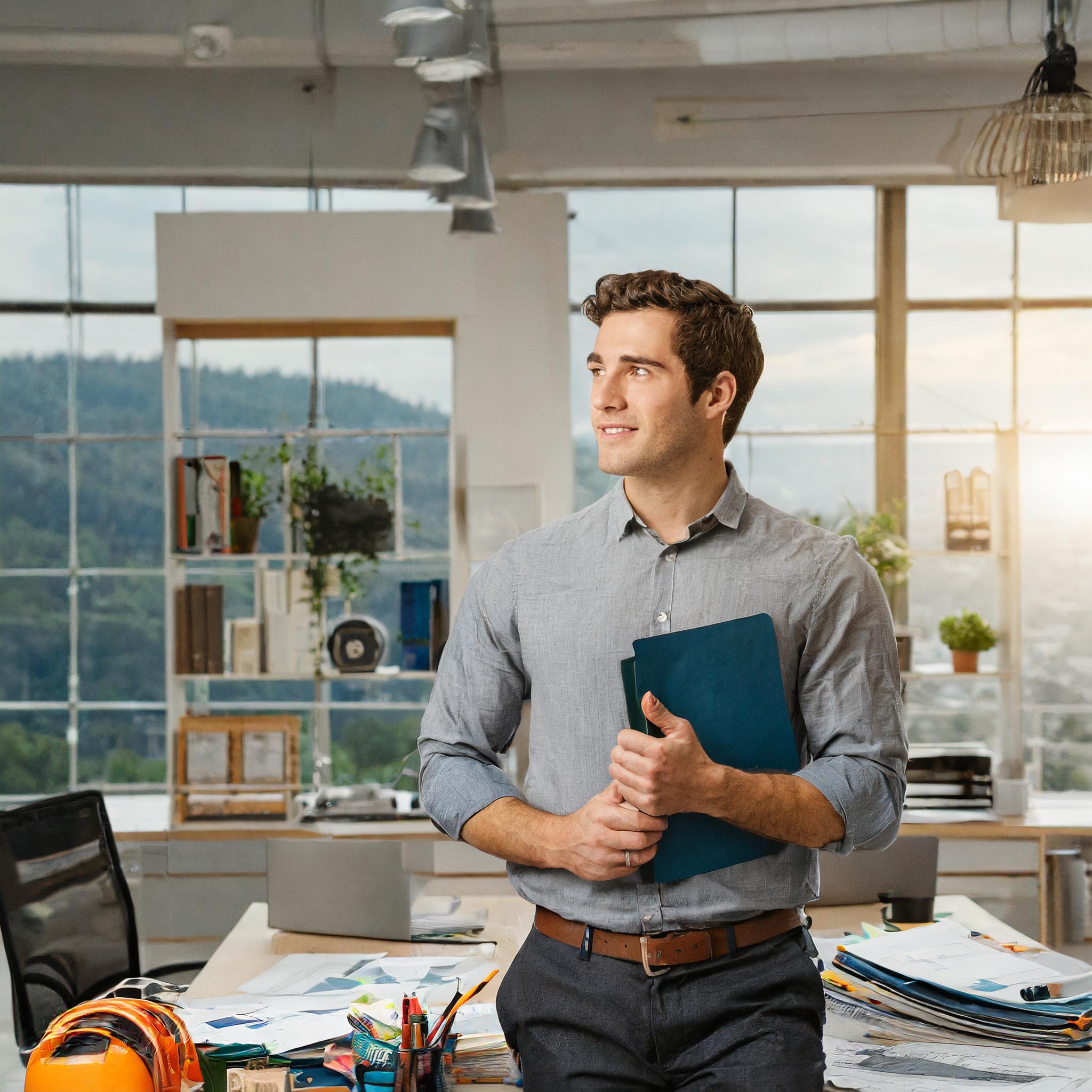 Bernd Rumpf im Büro
